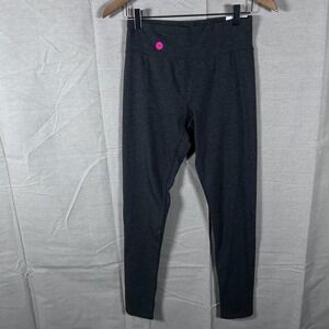 NWT Aerie Chill Play Move Leggings Womens Medium Dark Heather Gray Cotton Blend
